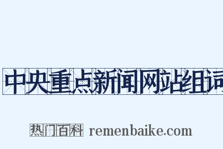 中央重点新闻网站组词是什么意思的图片